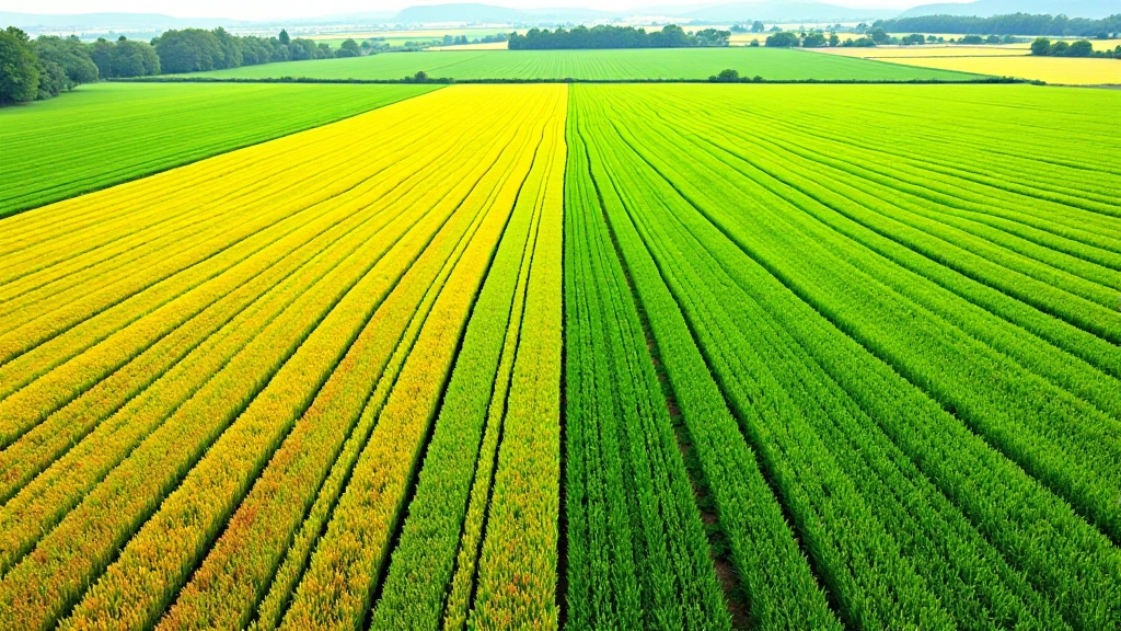 Agricultural field comparison showing RGB natural color photo on left and corresponding NDVI heatmap on right revealing hidden stress patterns